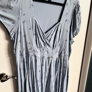 Torrid size 4 sweetheart neck cat and plant dress